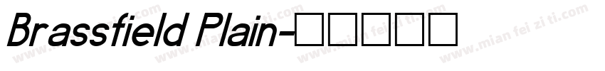 Brassfield Plain字体转换